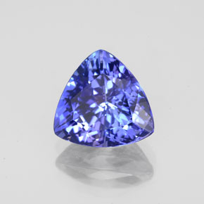 Tanzanita azul natural de 2,45 ct, trillón, VVS