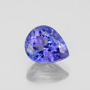 Tanzanita azul natural de 2,19 ct, en forma de pera, VVS-VS