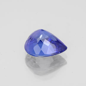 Tanzanita azul natural de 2,19 ct, en forma de pera, VVS-VS