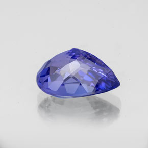 Tanzanita azul natural de 2,46 ct, en forma de pera, VVS