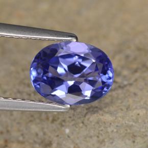 Tanzanita azul natural de 1,39 ct, corte óvalo, VS-SI