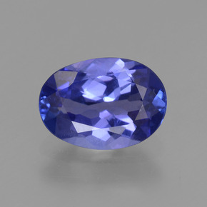 Tanzanita azul natural de 1,26 ct, corte óvalo, VVS-VS