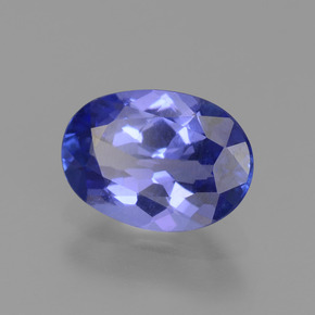 Tanzanita azul natural de 1,26 ct, corte óvalo, VVS-VS