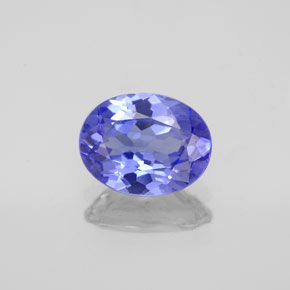 Tanzanita azul natural de 1,46 ct, corte óvalo, VVS
