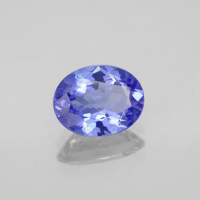 Tanzanita azul natural de 1,46 ct, corte óvalo, VVS
