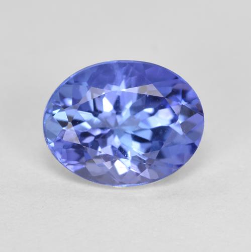 Tanzanita azul natural de 1,43 ct, corte óvalo, VS-SI