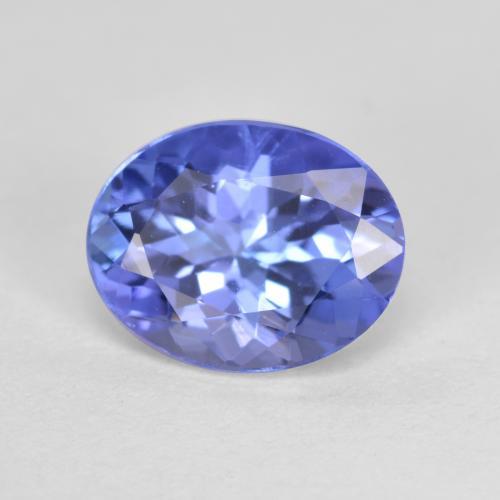 Tanzanita azul natural de 1,43 ct, corte óvalo, VS-SI