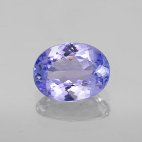 Tanzanita azul natural de 1,66 ct, corte óvalo, VS
