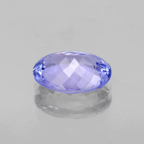 Tanzanita azul natural de 1,66 ct, corte óvalo, VS