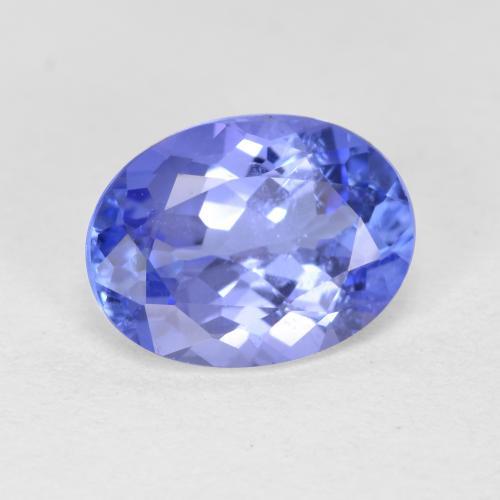 Tanzanita azul natural de 1,46 ct, corte óvalo, SI