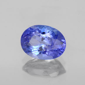 Tanzanita azul natural de 1,66 ct, corte óvalo, SI