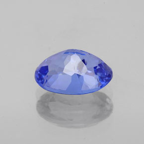 Tanzanita azul natural de 1,66 ct, corte óvalo, SI
