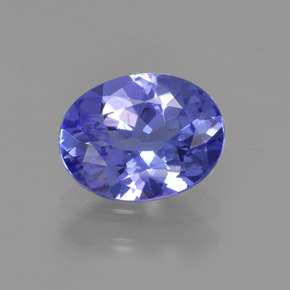 Tanzanita azul natural de 1,32 ct, corte óvalo, VS