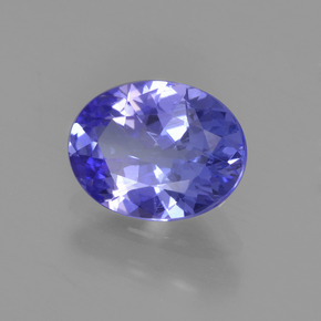 Tanzanita azul natural de 1,32 ct, corte óvalo, VS