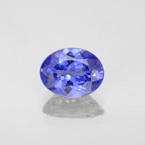 Tanzanita azul natural de 1,48 ct, corte óvalo, VVS