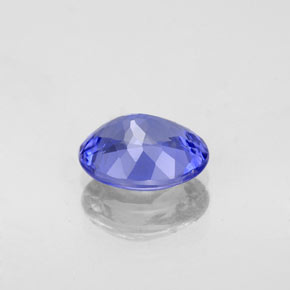 Tanzanita azul natural de 1,48 ct, corte óvalo, VVS