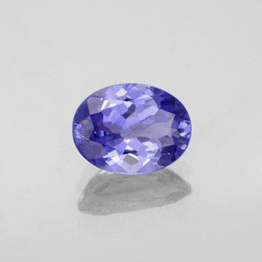 Tanzanita azul natural de 1,43 ct, corte óvalo, VVS