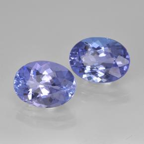 Gemas de tanzanita azul natural de 3,32 ct, corte óvalo, VVS