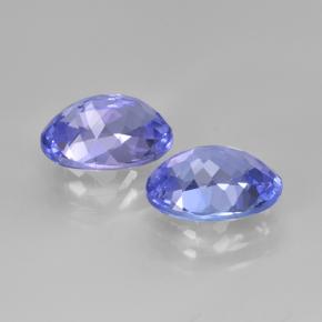 Gemas de tanzanita azul natural de 3,32 ct, corte óvalo, VVS