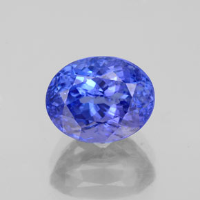 Tanzanita azul natural de 2,62 ct, corte óvalo, SI