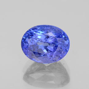 Tanzanita azul natural de 2,62 ct, corte óvalo, SI