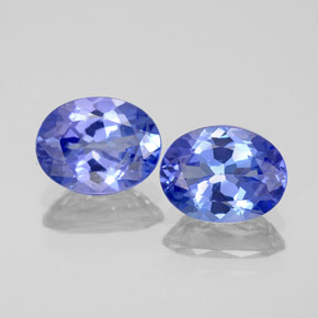 Gemas de tanzanita azul natural de  ct, corte óvalo, VS-SI