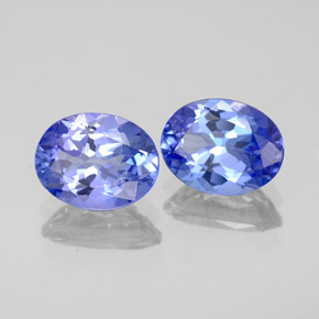 Gemas de tanzanita azul natural de  ct, corte óvalo, VS-SI