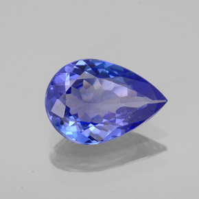 Tanzanita azul natural de 1,66 ct, en forma de pera, VS-SI