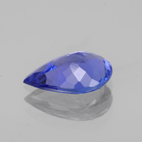 Tanzanita azul natural de 1,66 ct, en forma de pera, VS-SI