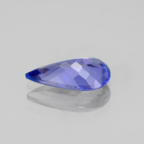 Tanzanita azul natural de 1,49 ct, en forma de pera, VVS