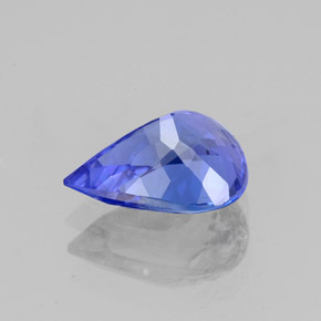 Tanzanita azul natural de 1,73 ct, en forma de pera, VVS