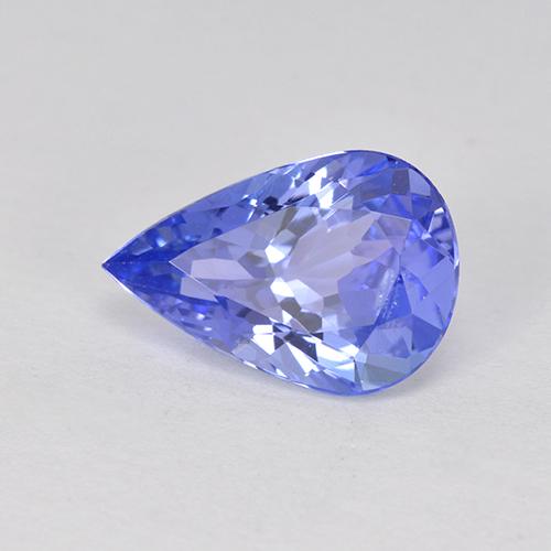 Tanzanita azul natural de 1,75 ct, en forma de pera, VS-SI