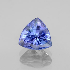 Tanzanita azul natural de 1,50 ct, trillón, VVS
