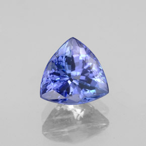 Tanzanita azul natural de 1,50 ct, trillón, VVS