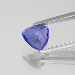 Tanzanita azul natural de 0,95 ct, trillón, VVS