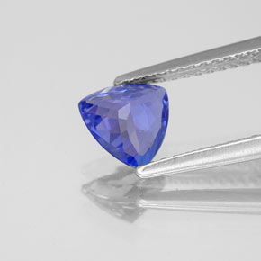 Tanzanita azul natural de 0,89 ct, trillón, VS-SI
