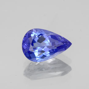 Tanzanita azul natural de 1,42 ct, en forma de pera, VS-SI