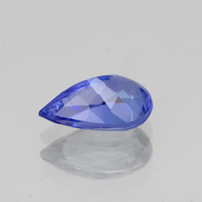 Tanzanita azul natural de 1,42 ct, en forma de pera, VS-SI
