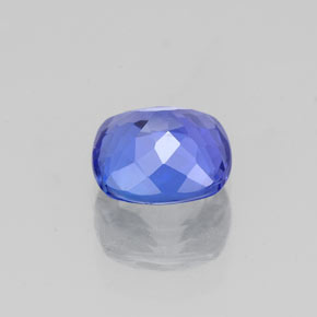 Tanzanita azul natural de 1,00 ct, corte cojín, VVS