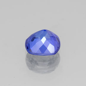 Tanzanita azul natural de 1,05 ct, corte cojín, VS