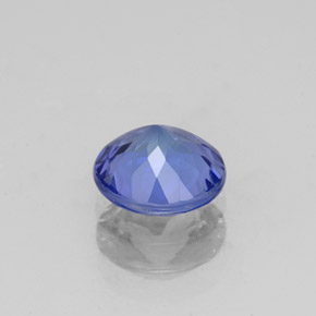 Tanzanita azul natural de 1,16 ct, corte redondo, VS
