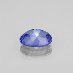 Tanzanita azul natural de 1,30 ct, corte óvalo, VVS