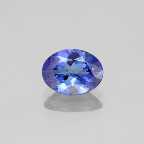 Tanzanita azul natural de 1,12 ct, corte óvalo, VVS