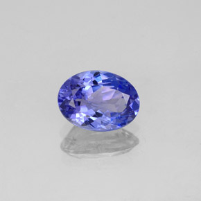 Tanzanita azul natural de 1,20 ct, corte óvalo, VVS-VS