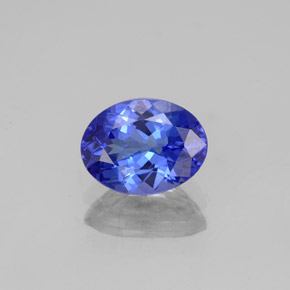 Tanzanita azul natural de 1,45 ct, corte óvalo, VVS