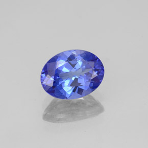 Tanzanita azul natural de 1,45 ct, corte óvalo, VVS