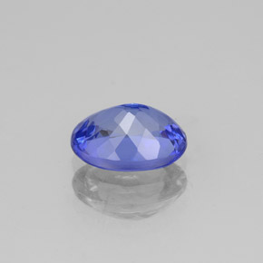 Tanzanita azul natural de 1,45 ct, corte óvalo, VVS