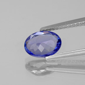 Tanzanita azul natural de 1,13 ct, corte óvalo, VVS