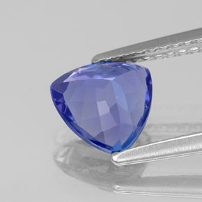 Tanzanita azul natural de 1,20 ct, trillón, VS