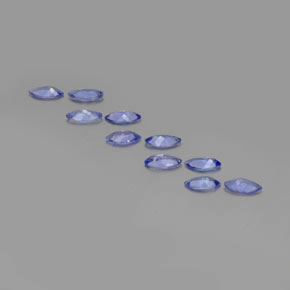 Gemas de tanzanita azul natural de 3,01 ct, marquesa, VS-SI